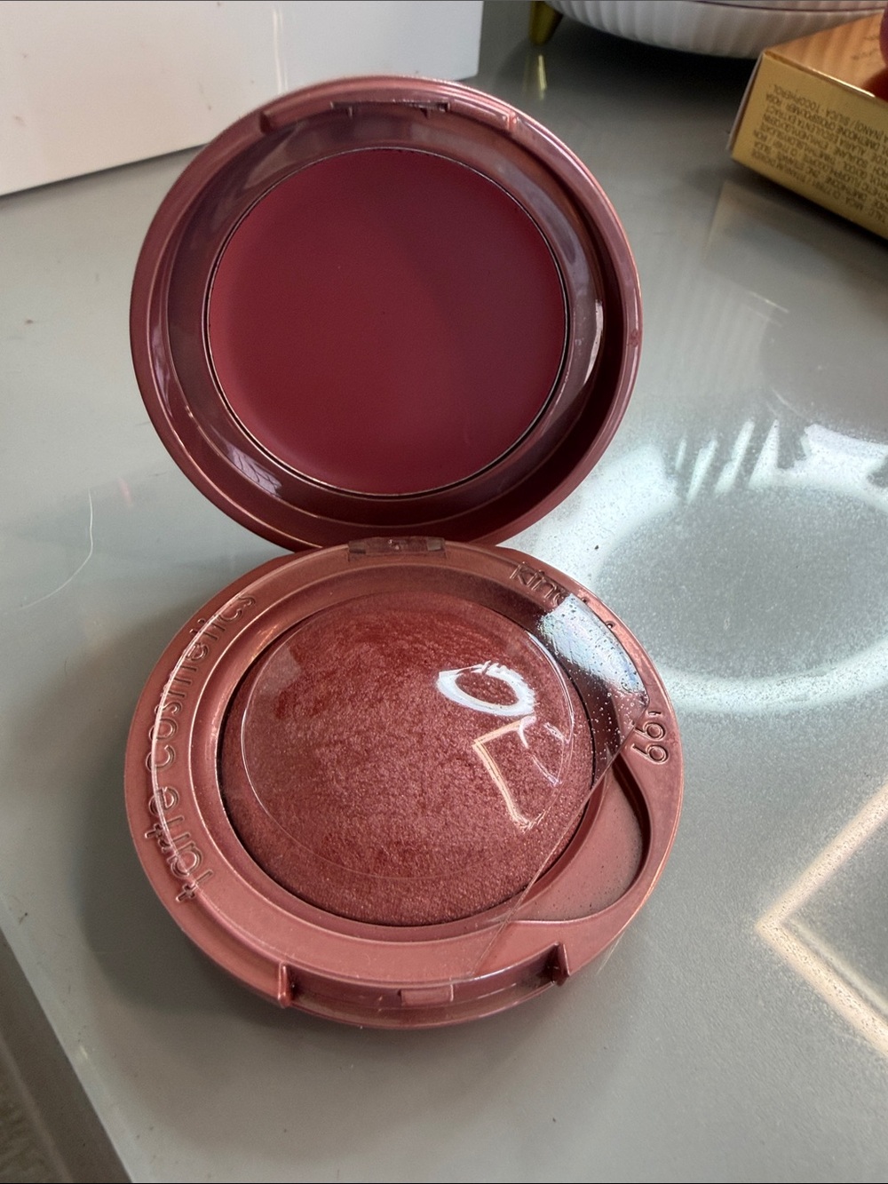 Tarte Strawberry Bliss Dual-Finish Blush Duo in Dusty Rose and Shimmer Rose